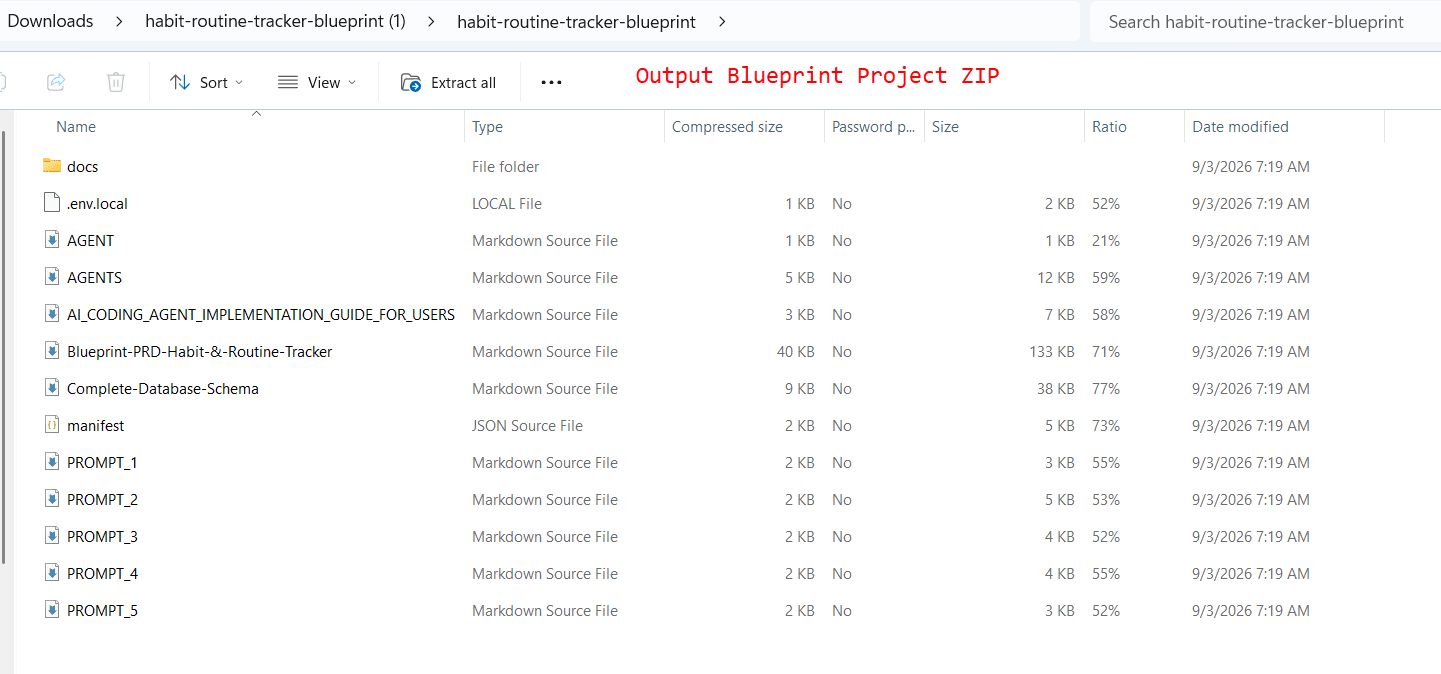 Contoh isi AI Blueprint Project ZIP